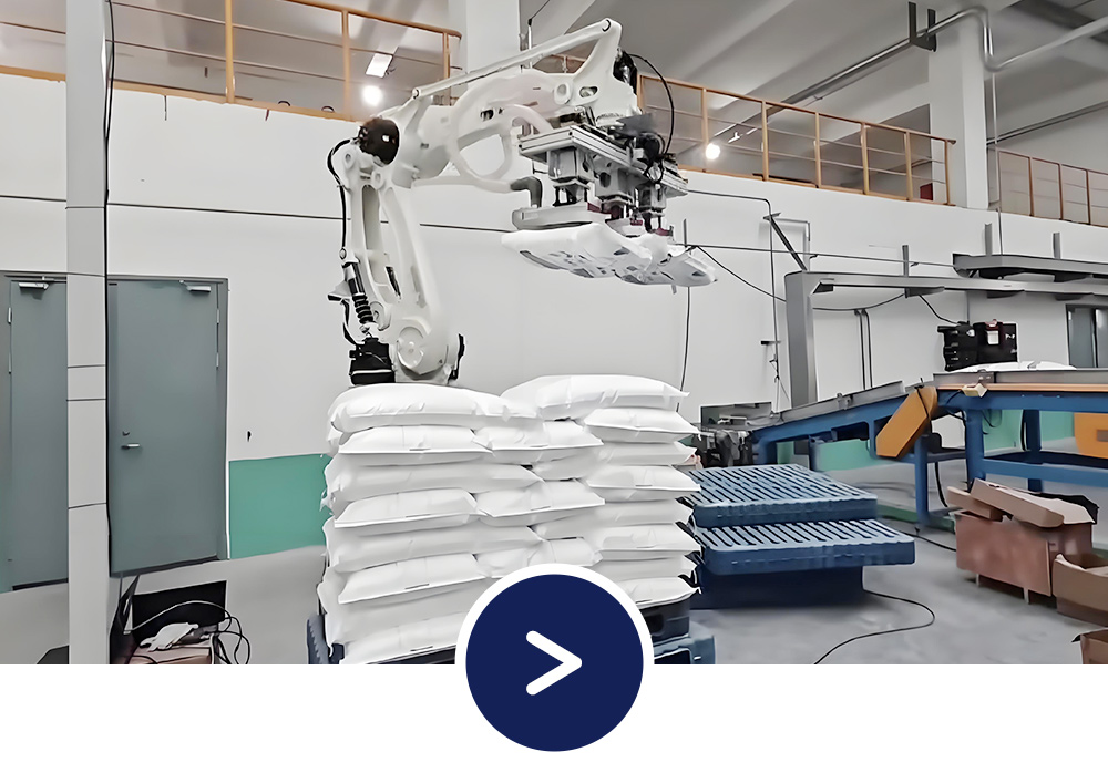 Paletizace produktů s robotick&yacute;m ramenem