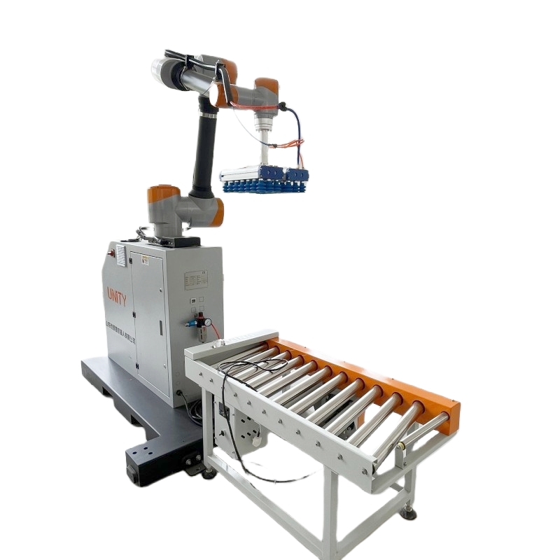 Rob&ocirc; Cobot personalizado de f&aacute;brica na China para paletiza&ccedil;&atilde;o de caixa de 20 kg, rob&ocirc; de embalagem de papel&atilde;o para venda